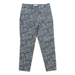TALBOTS Paisley Print Slim Leg Pants SZ 8